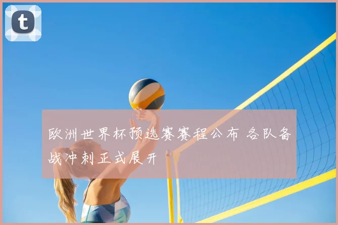 欧洲世界杯预选赛赛程公布 各队备战冲刺正式展开
